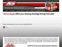 Tablet Screenshot of nitroussupply.com